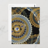 Dampfmaschine Postkarte (Vorne/Hinten)