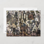 Dampfmaschine Postkarte (Vorne/Hinten)