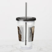 Dampfmaschine - Vintage Schatztruhe Acryltrinkbecher (Rechts)