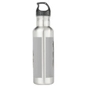 Dampfmaschine - Vintage Schatztruhe Edelstahlflasche (Rückseite)