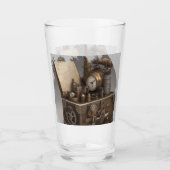 Dampfmaschine - Vintage Schatztruhe Glas (Vorderseite)