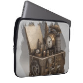 Dampfmaschine - Vintage Schatztruhe Laptopschutzhülle (Vorne Rechts)