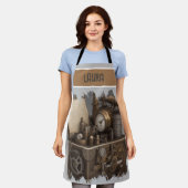 Dampfmaschine - Vintage Schatztruhe Schürze (Getragen)