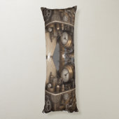 Dampfmaschine - Vintage Schatztruhe Seitenschläferkissen (Rückseite (Vertikal))