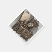 Dampfmaschine - Vintage Schatztruhe Serviette (Ecke)