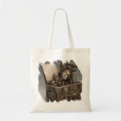 Dampfmaschine - Vintage Schatztruhe Tragetasche (Vorne)