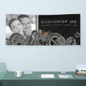 Dampfmaschine (Vollfarbe) Banner (Messe)