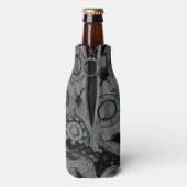 Dampfmaschine (Vollfarbe) Flaschenkühler (Flasche Rückseite)