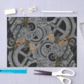 Dampfmaschine (Vollfarbe) Seidenpapier (Handwerk)