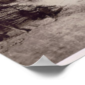 Dampfmaschinen auf dem Mississippi (b/w-Foto) Poster (Ecke)