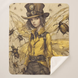 Dampfmaschinen-Punk Insekten-Dame Sherpadecke