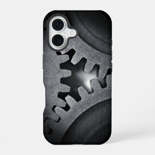 Dampfmechanik-Getriebe iPhone 16 Hülle (Rückseite)