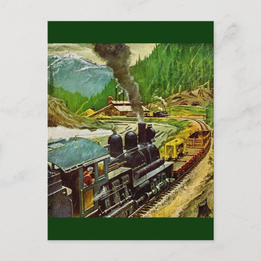Dampfmotor Postkarte (Vorderseite)