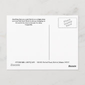 Dampfmühle Antiquitäten Postkarte (Rückseite)