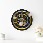 Dampfpanik-Zeit Große Wanduhr (Zuhause)