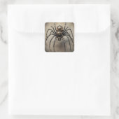 Dampfpanzer-Spinne Quadratischer Aufkleber (Tasche)