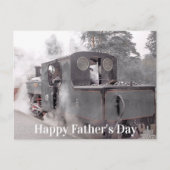 DAMPFPLATTE FÜR VATER POSTKARTE (Vorderseite)