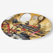 DAMPFPLATTE PAPPTELLER (Schrägansicht)