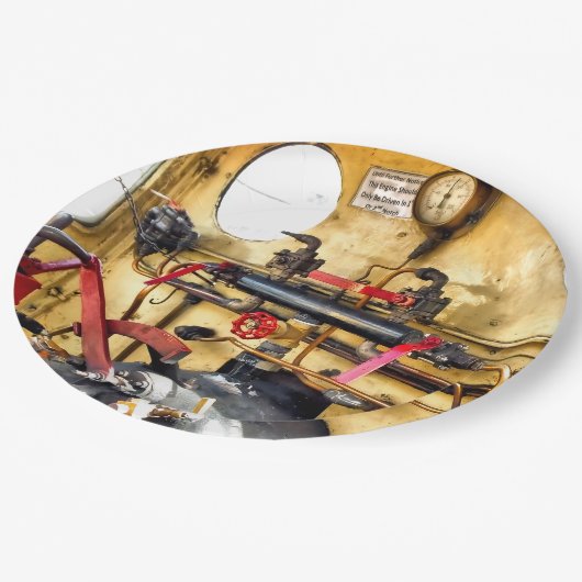 DAMPFPLATTE PAPPTELLER (Schrägansicht)