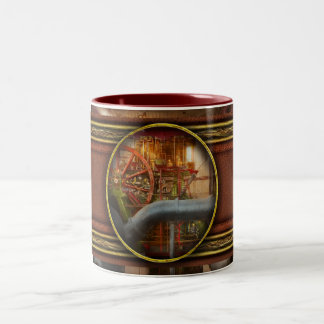 Dampfpumpe - Fortschrittsrad 1906 Zweifarbige Tasse