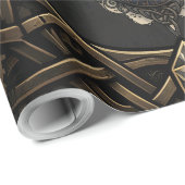 Dampfpunk-Elfenhüterin.  Geschenkpapier (Rolleneckpunkt)