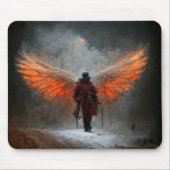 Dampfpunk-Feuerdemon Mousepad (Vorne)