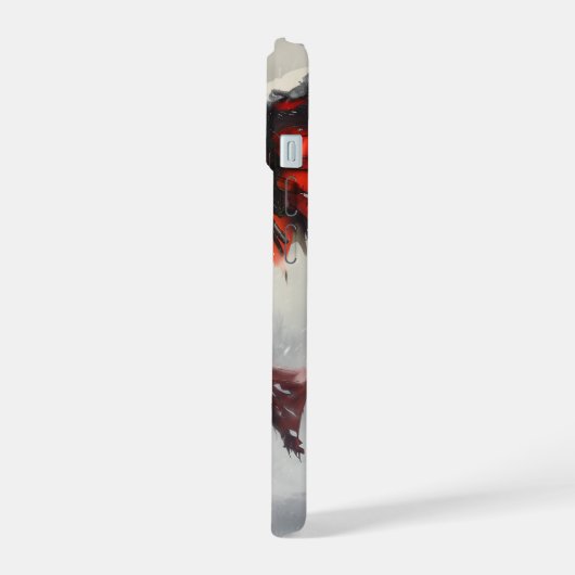 Dampfpunk Feuerdemon v2.0 iPhone 15 Hülle (Linke Seite)