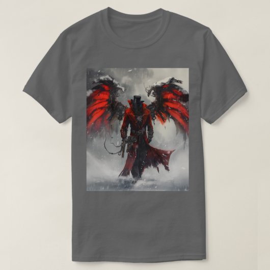 Dampfpunk Feuerdemon v2.0 T-Shirt (Design vorne)
