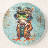 Dampfpunk-Frosch Getränkeuntersetzer (Vorne)