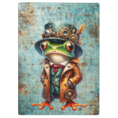 Dampfpunk-Frosch Klemmbrett (Rückseite)