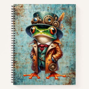 Dampfpunk-Frosch Notizblock