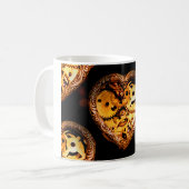 Dampfpunk-Herz Kaffeetasse (Vorderseite Links)