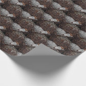 Dampfpunk-Katze Geschenkpapier (Ecke)