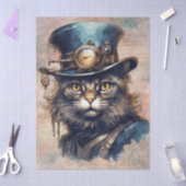 Dampfpunk-Katze Seidenpapier (Basteln)