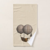 Dampfpunk-Luftschiff-Handtuch-Set Badhandtuch Set (Handtuch)