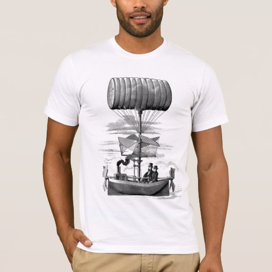 Dampfpunk-Luftschiff T-Shirt (Vorderseite)