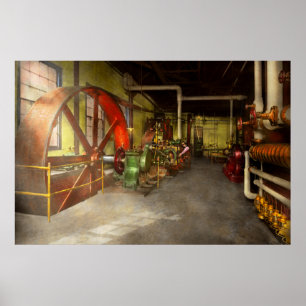 Dampfpunk - Maschine - Kraftzentrale 1905 Poster