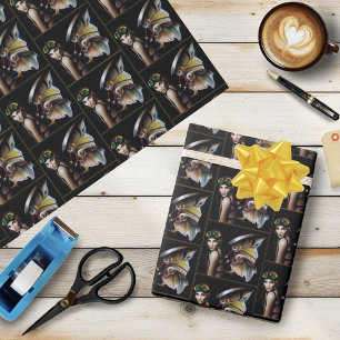 Dampfpunk Mechanische Feenflügel Schutzbrille Geschenkpapier