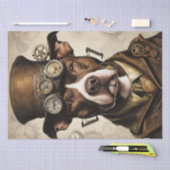 Dampfpunk-Pitbull-Dekupierscheibe-Papier Seidenpapier (Handwerk)