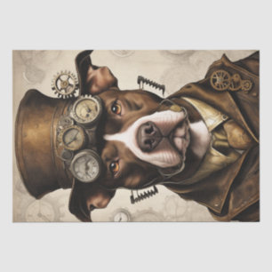 Dampfpunk-Pitbull-Dekupierscheibe-Papier Seidenpapier