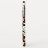 Dampfpunk-Skulls in Koch Hats und Rote Rosen Case-Mate iPhone Hülle (Hinten/Links)