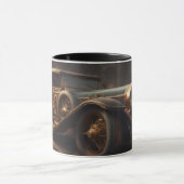 Dampfpunk-Stil-Klassiker-Auto Tasse (Zentrum)