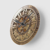 Dampfpunk-Stil Runde Wanduhr (Winkel)