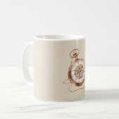 Dampfpunk Stoppuhr Kaffeetasse (Vorderseite Links)