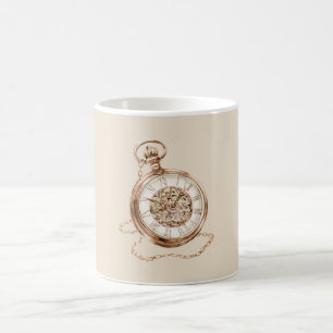 Dampfpunk Stoppuhr Kaffeetasse