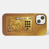 Dampfpunk-Uhr iPhone Hülle (Rückseite (Horizontal))