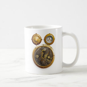 Dampfpunk-Uhr Kaffeetasse