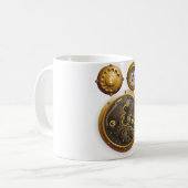 Dampfpunk-Uhr Kaffeetasse (Vorderseite Links)