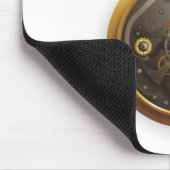Dampfpunk-Uhr Mousepad (Ecke)