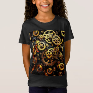 Dampfpunk Uhrwerk Zahnräder 1004 T-Shirt